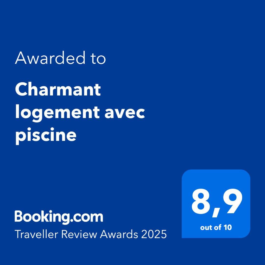 Charmant Logement Avec Piscine Bergerac Exterior foto